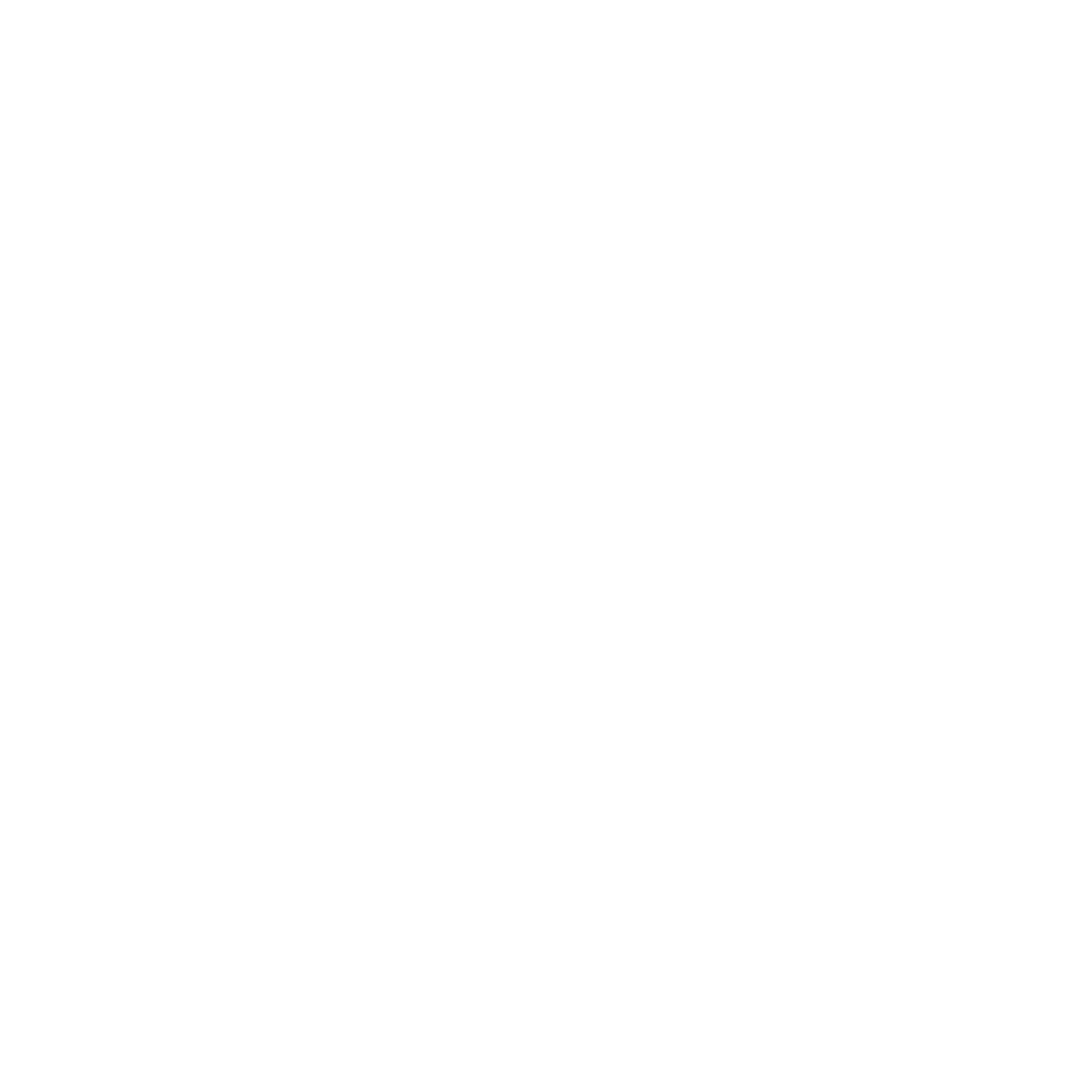 Line drawing of an excavator on a black background.