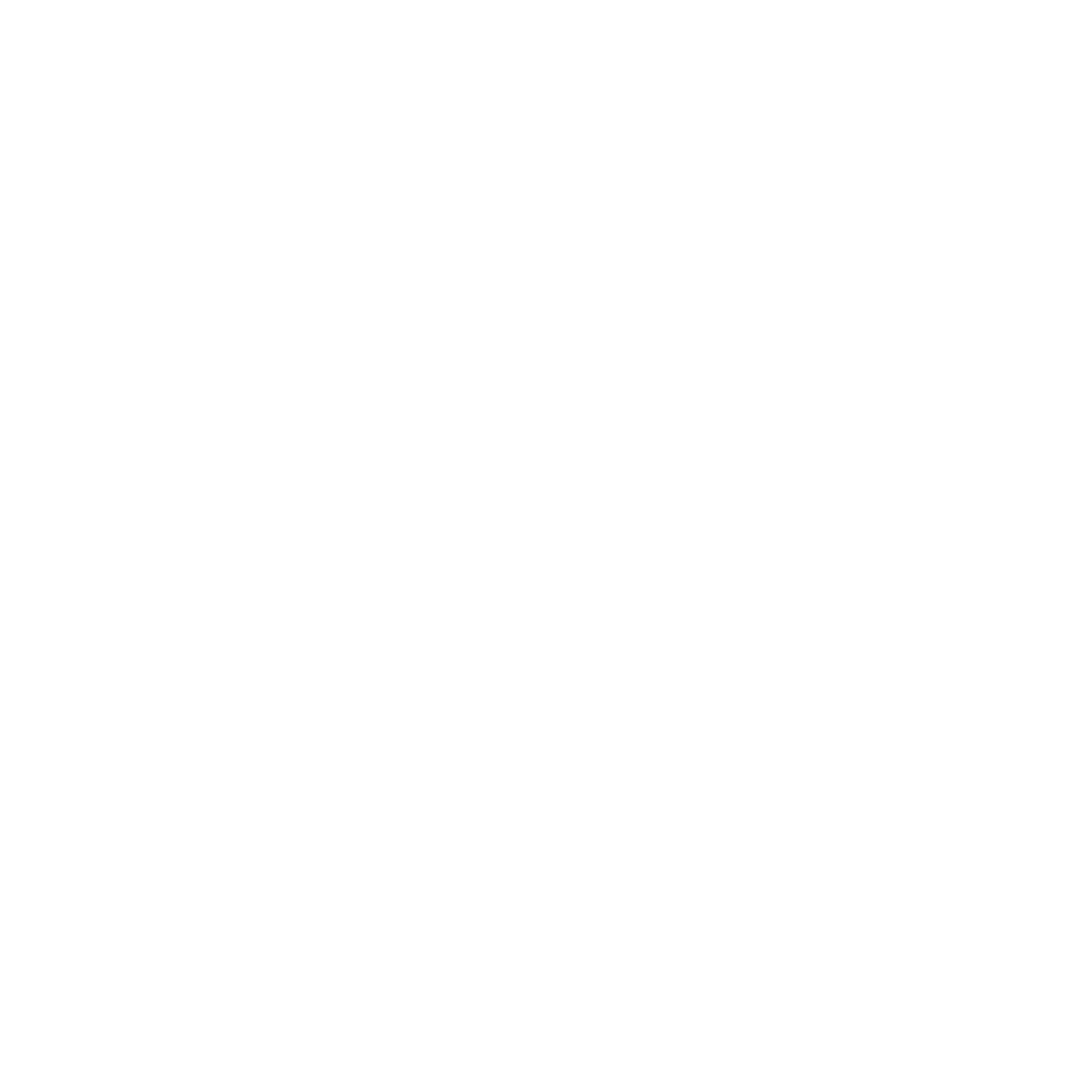 Black background with white outline of a scraper with a handle and a blade.