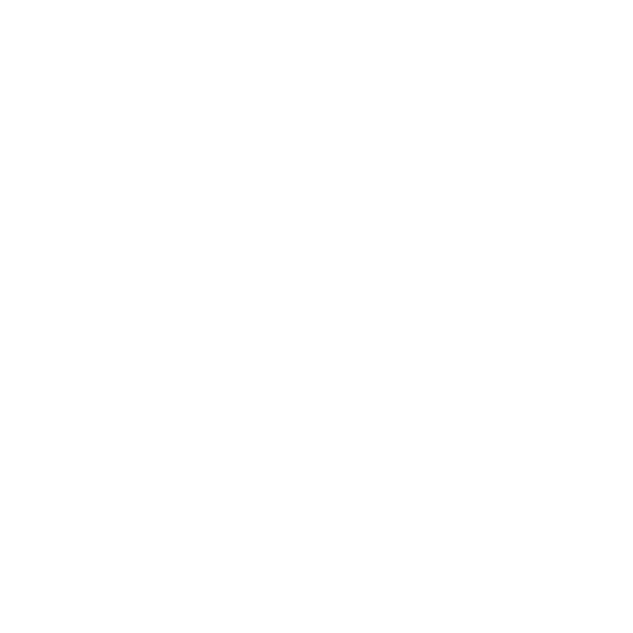 White thumbs-up icon on a black background.