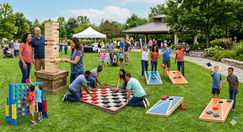 Outdoor Backyard Games 24 Hour Rental