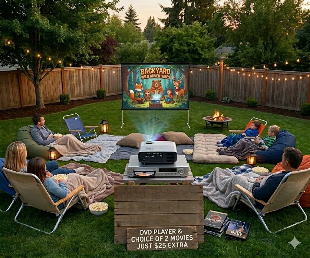 Outdoor Movie Night 24 Hour Rental