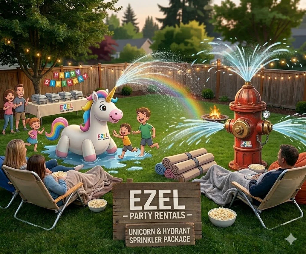 Fire Hydrant AND Unicorn Sprinkler 24 Hour Rental