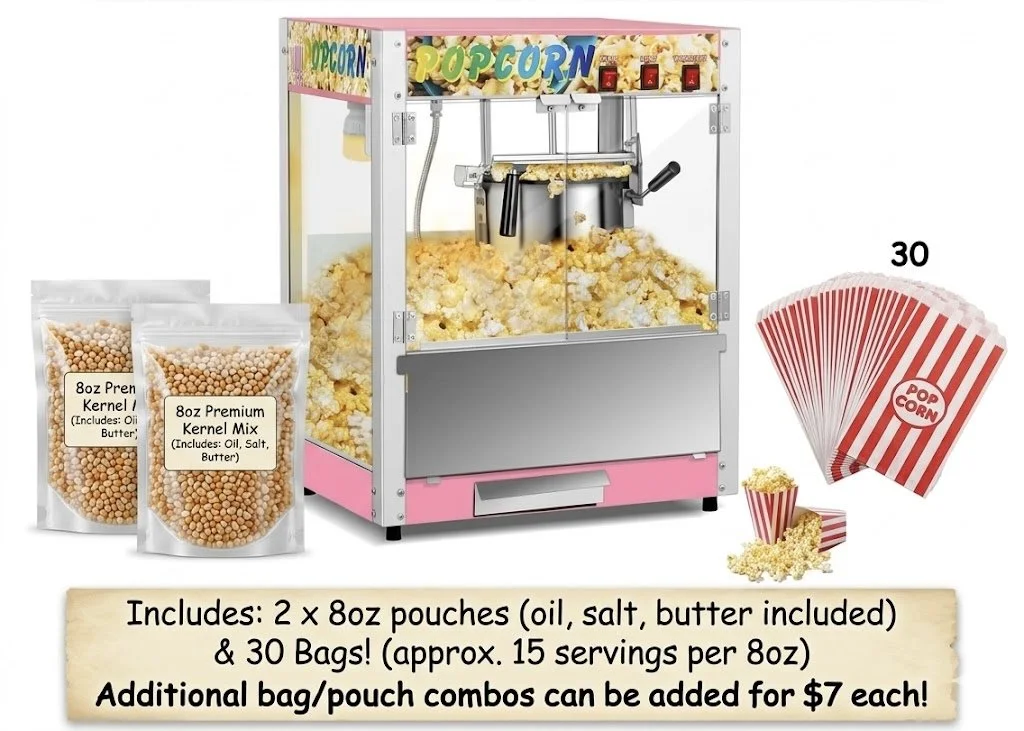 Popcorn Machine Rental 24 hours