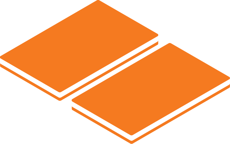 Icon representing VALD system force deck, a pressure sensitive platform used to measure forces and symmetry
