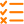 Icon looking like a checklist with ticks and crosses representing goal setting and achievements
