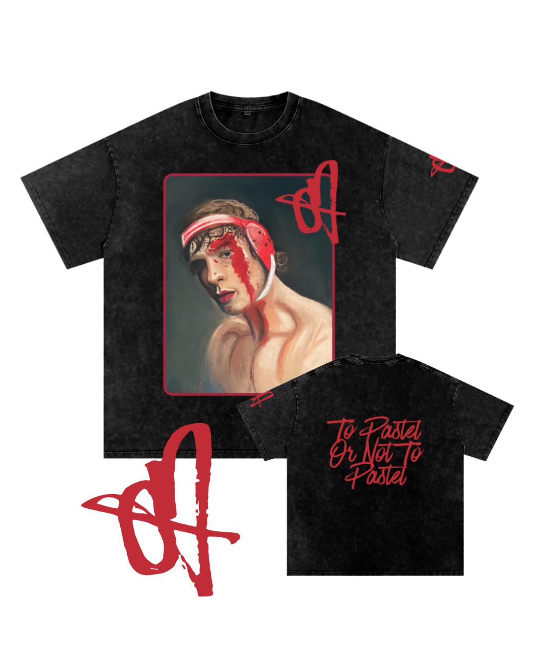 The Boxer: Snow Washed Oversized Cotton T-Shirt