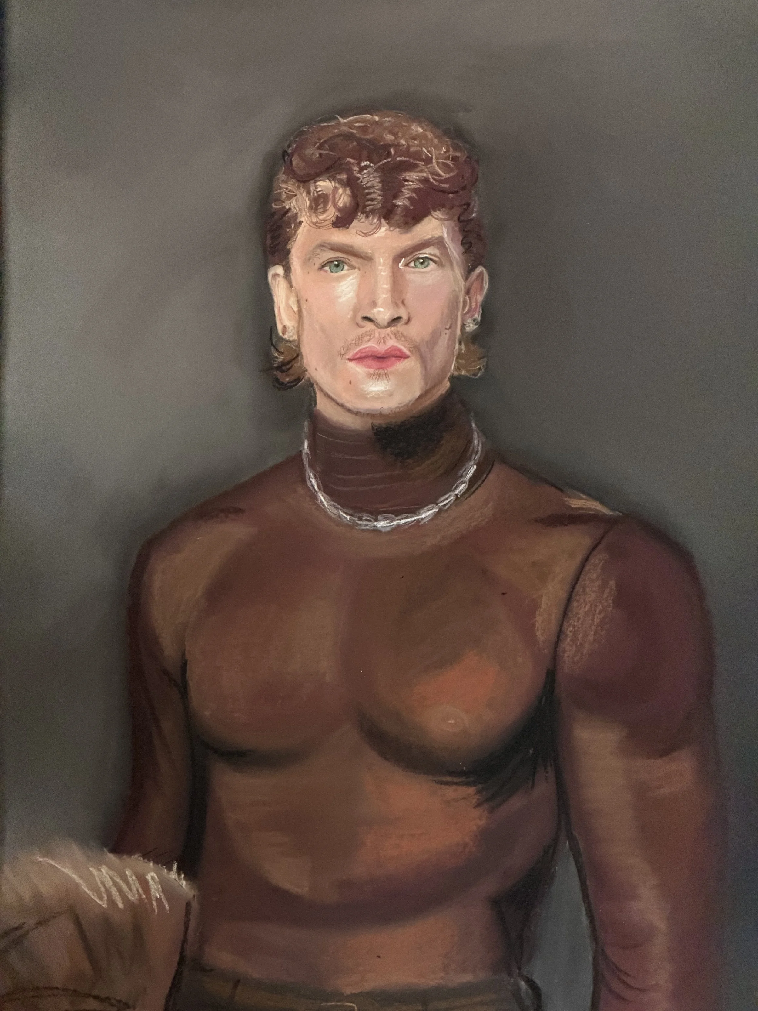 Reference Photo is of Connor Storrie Photographed by Unknown. Photo taken by the press pool at the Vanity Fair Oscars After Party
