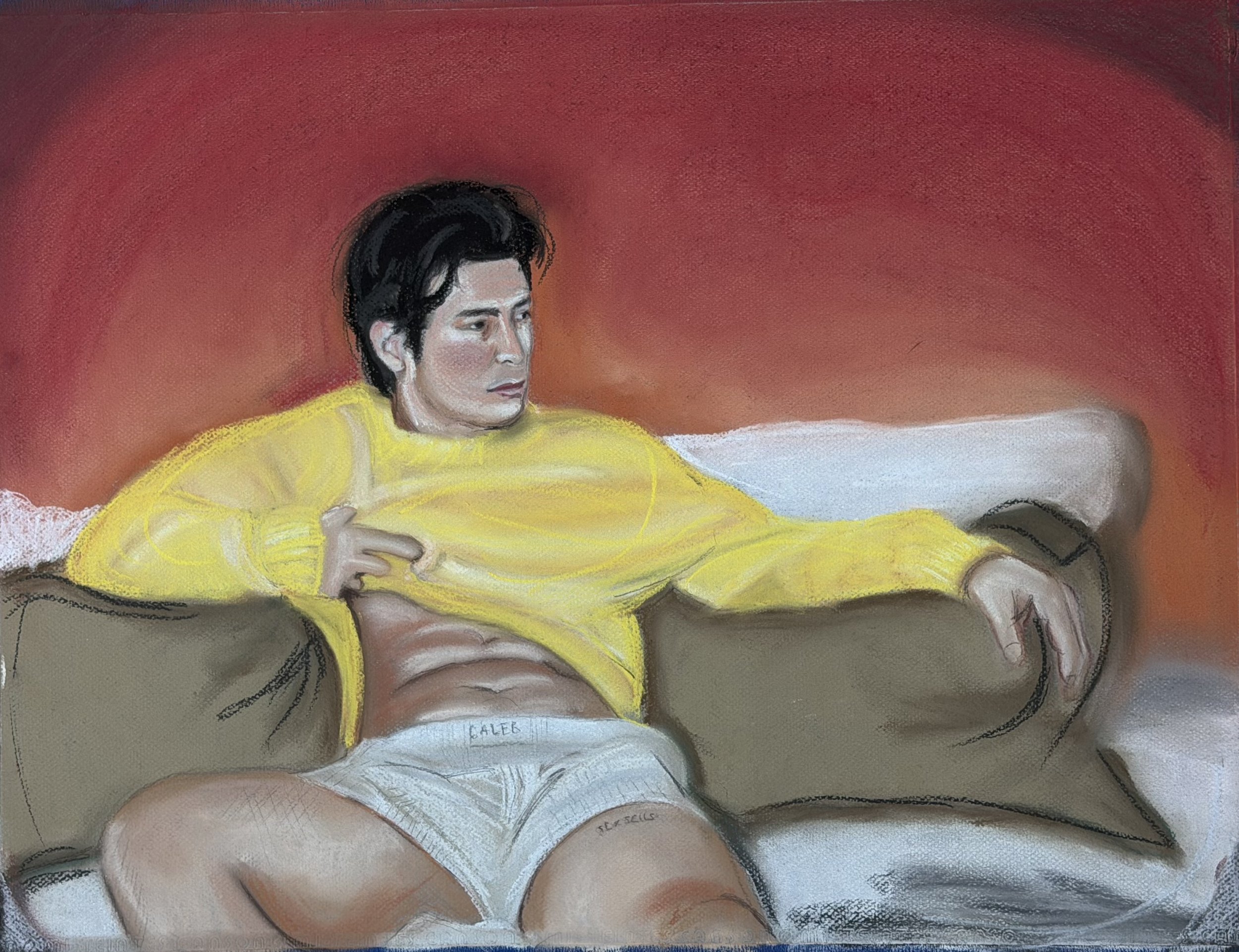 Reference Photo is of Hudson Williams Photographed by Henry Wu for Timid Magazine