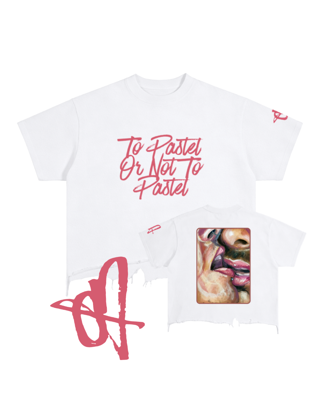 French Kiss: Vintage Wash Boxy Distressed Hem T-Shirt