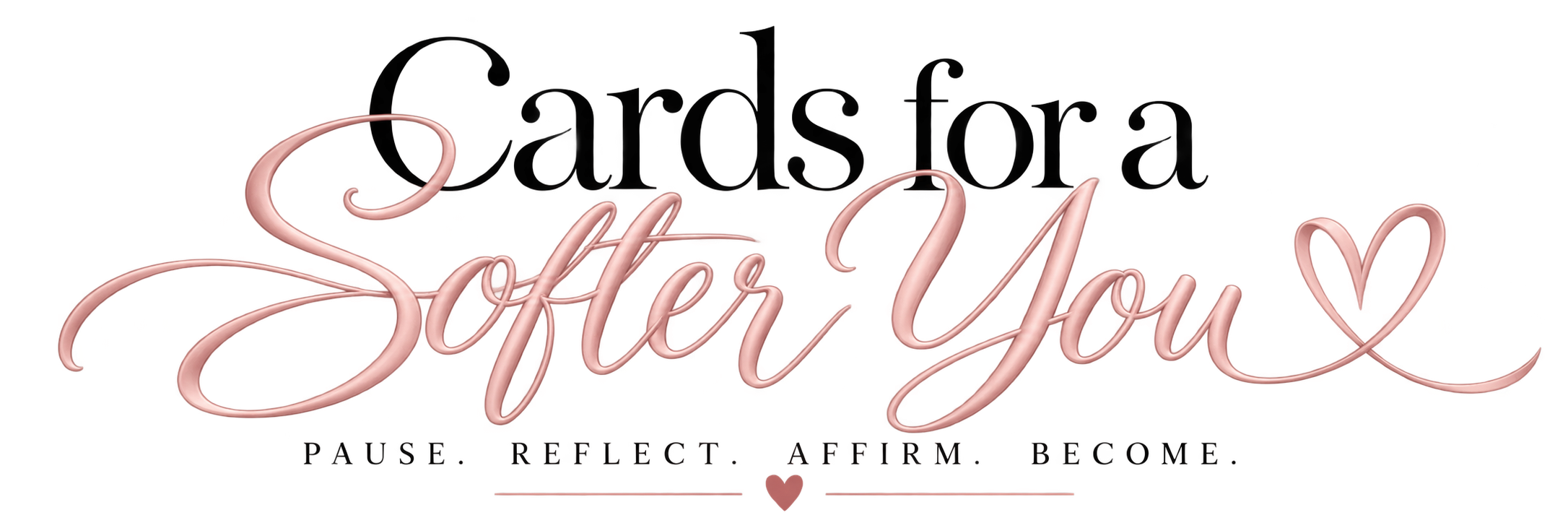 Pink neon text says 'Celebrate You' with a small heart at the end, and black text below says 'Pause, Refill, Affirm, Be Happy'.