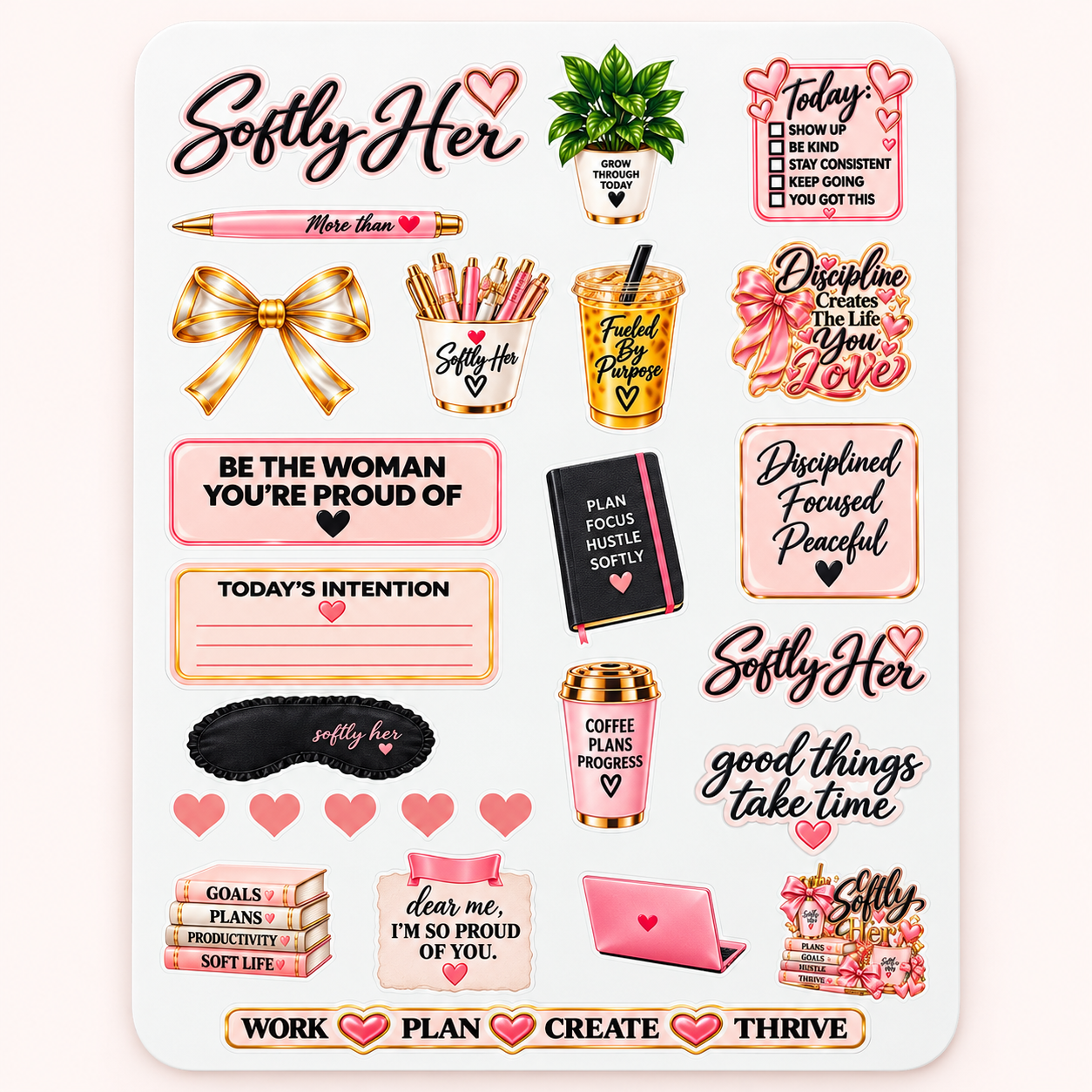 Purposefully Pretty Sticker Set