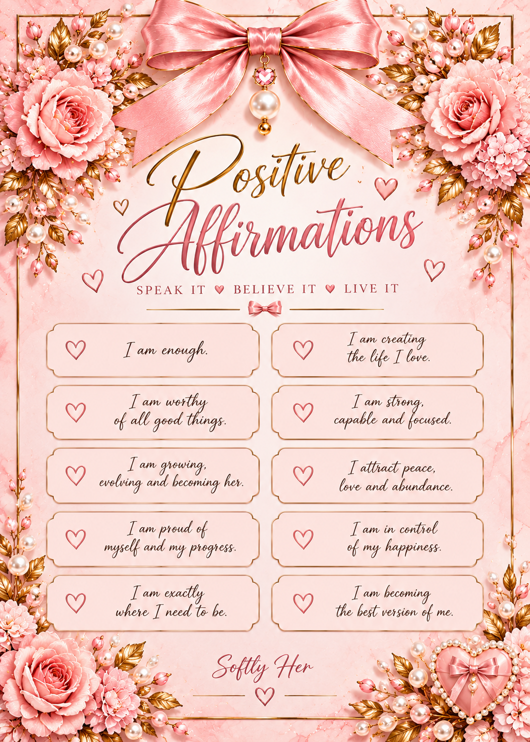 Positive Affirmations Dashboard