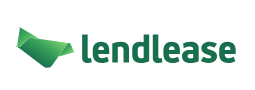 Lendlease logo with a green arrow symbol.
