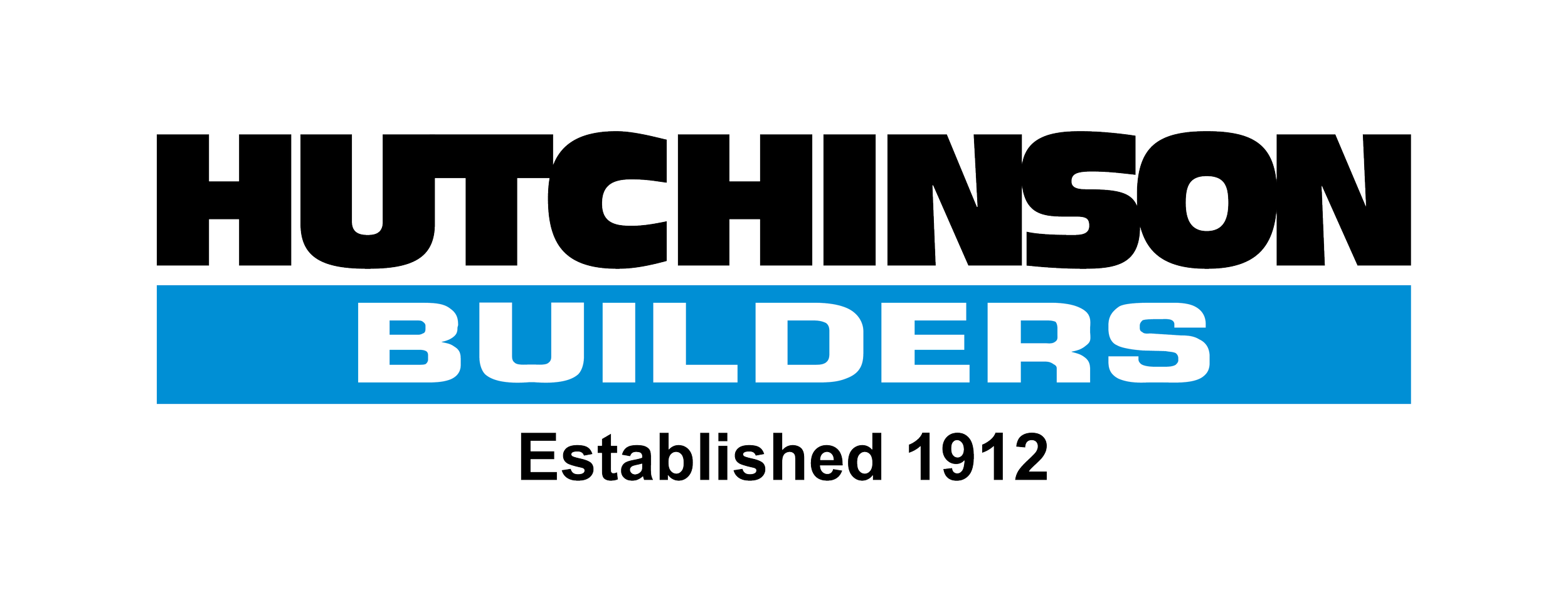 Hutchinson Builders logo with text 'Established 1912'.