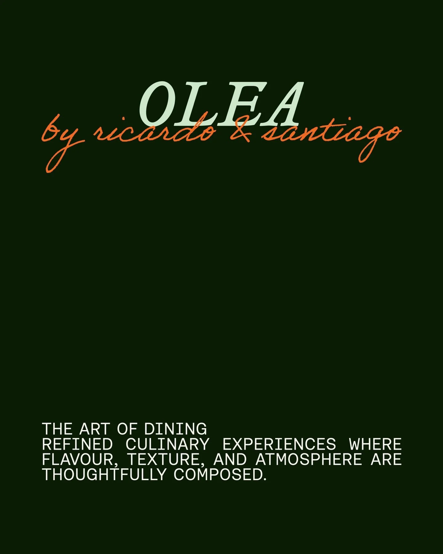An experience built on presence.

Coming soon.

#oleamelbourne #melbournedining #artofdining