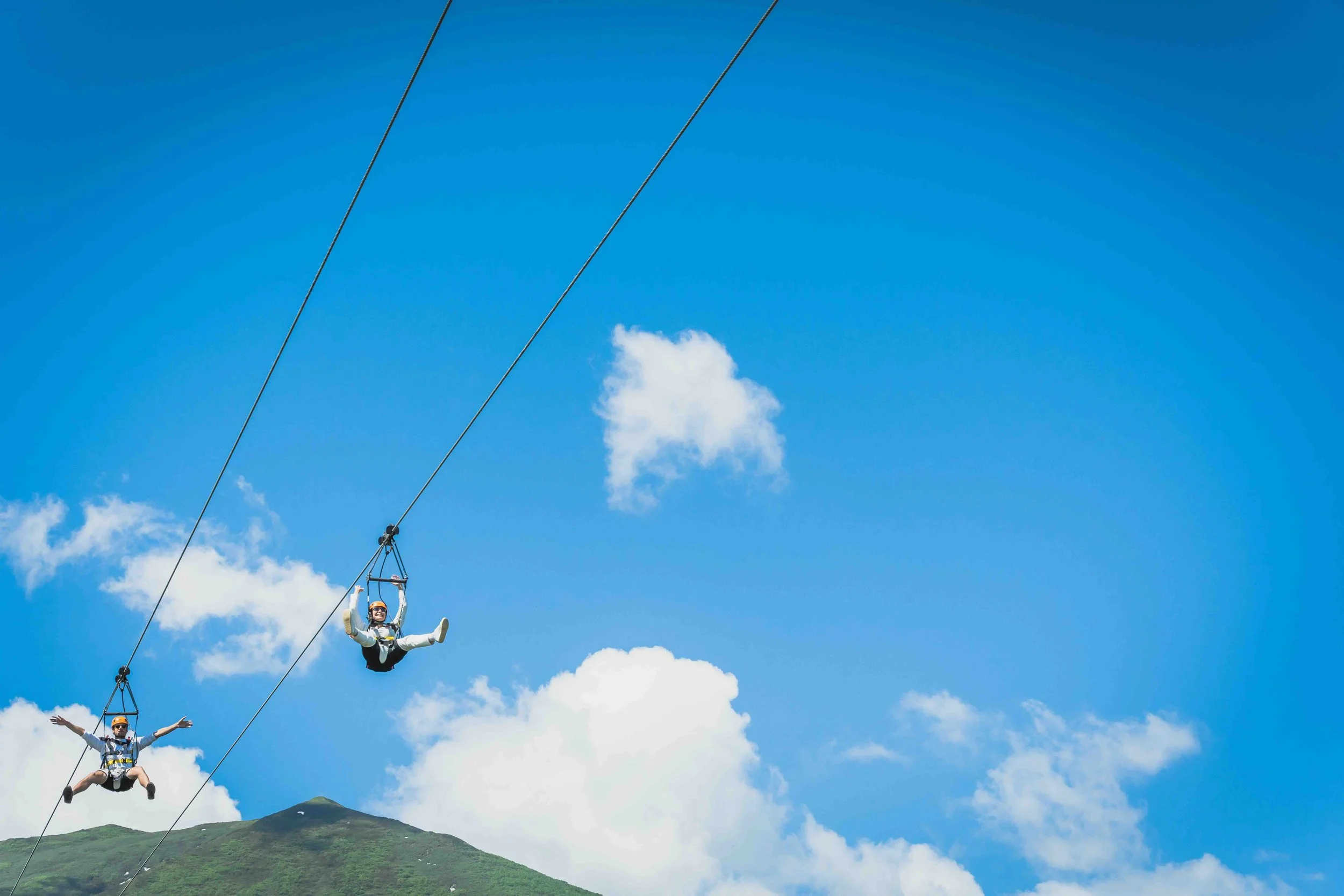 Zipflight Hanazono resort in the summer