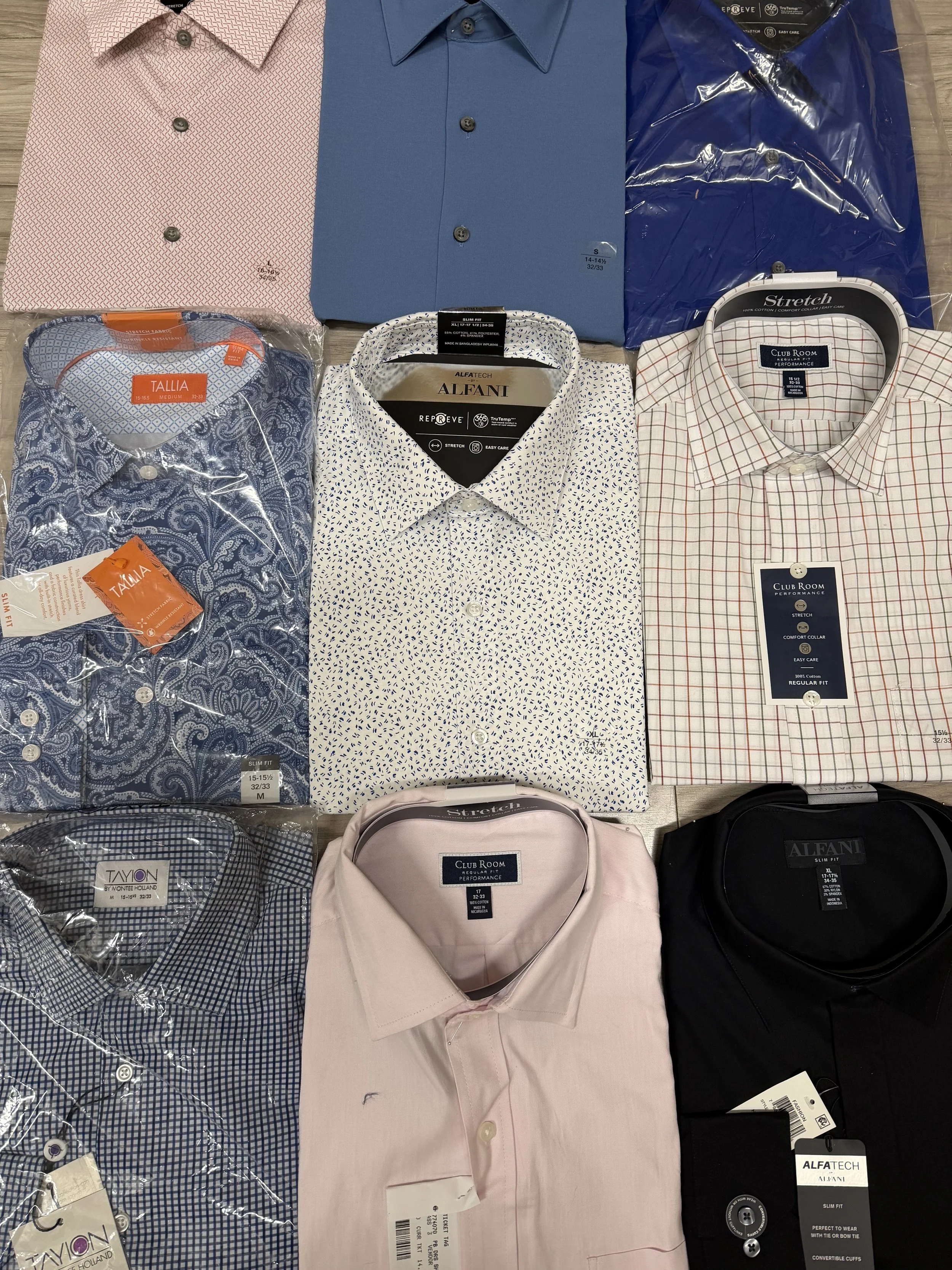 Bundle Boxes - Major Dept Store Men's Dress Shirts