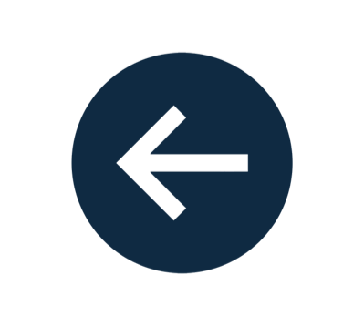 Left arrow icon inside a navy blue circle.