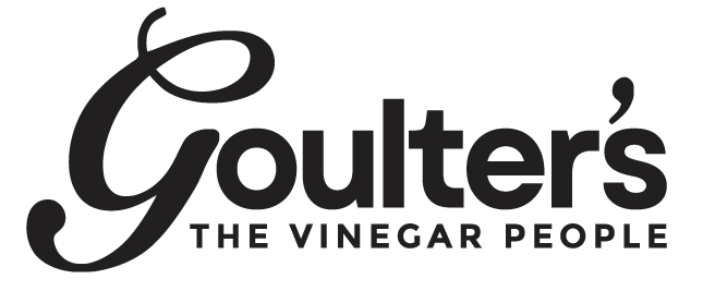 Gouters logo with the phrase 'The Vinegar People' beneath it.