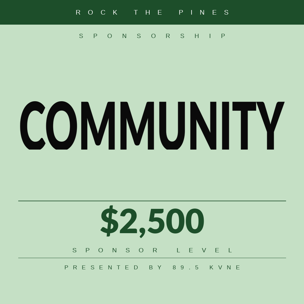 Community Sponsor