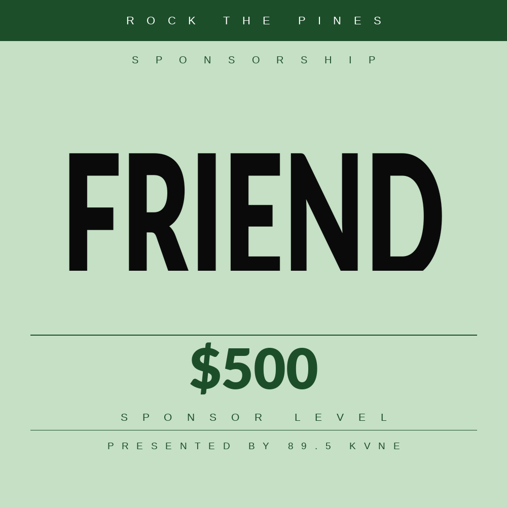 Friend Sponsor
