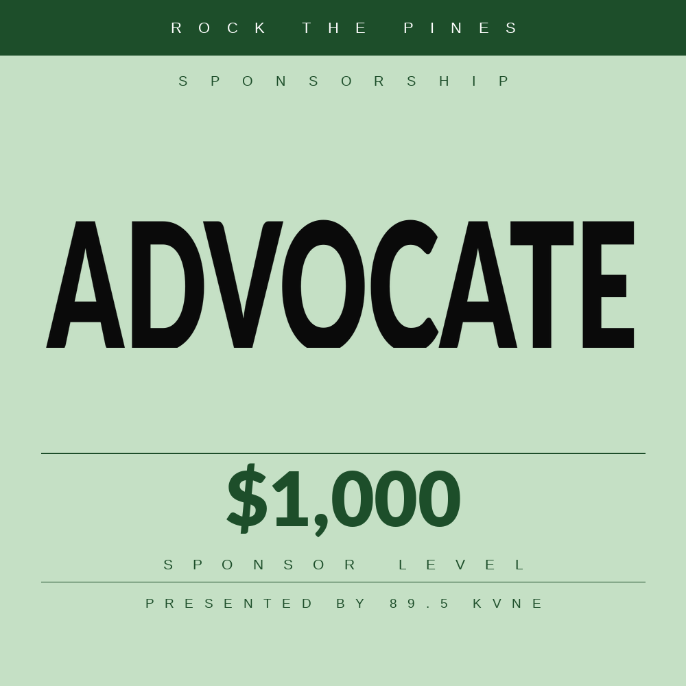 Advocate Sponsor