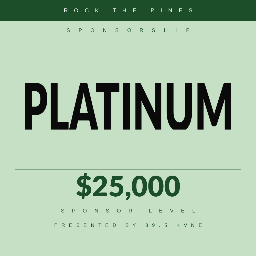 Platinum Sponsor