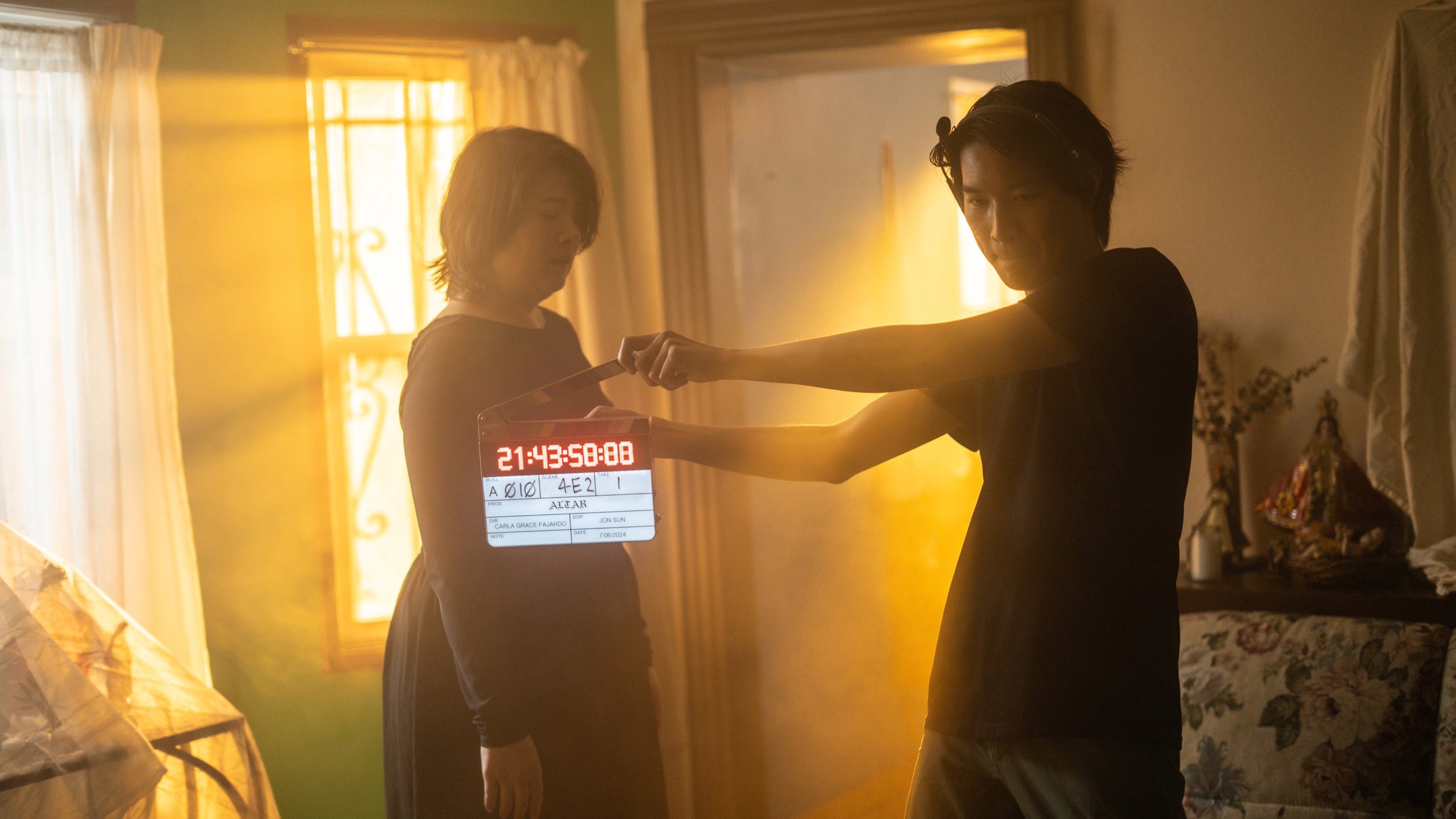 Chris Ceguerra's Behind-the-Scenes Photography for film Altar by Karla Grace Fajardo (2024).
