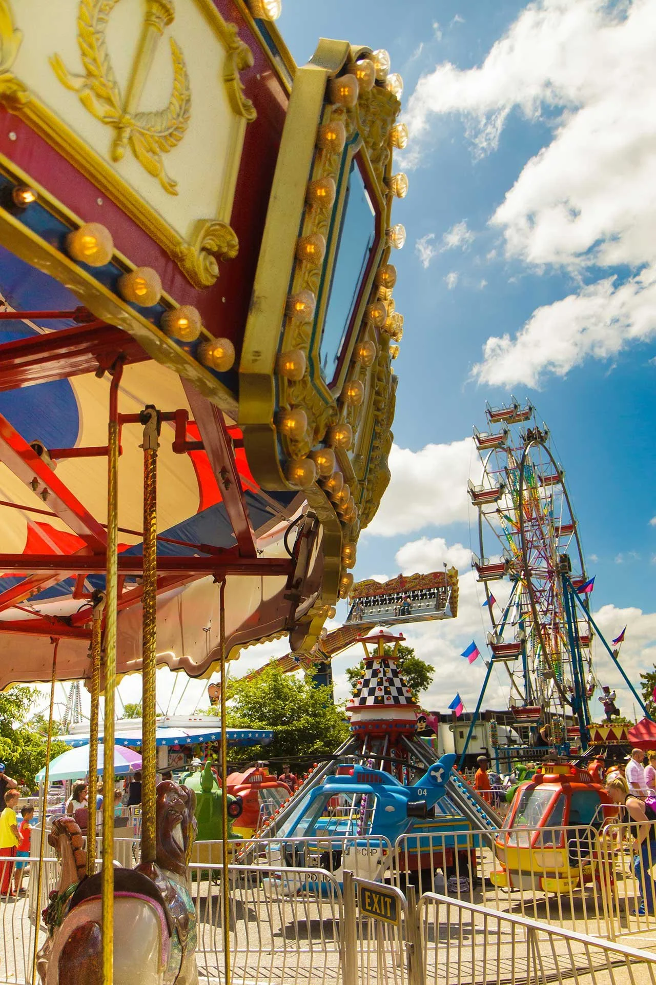 The carnival rides at Old Shawnee Days