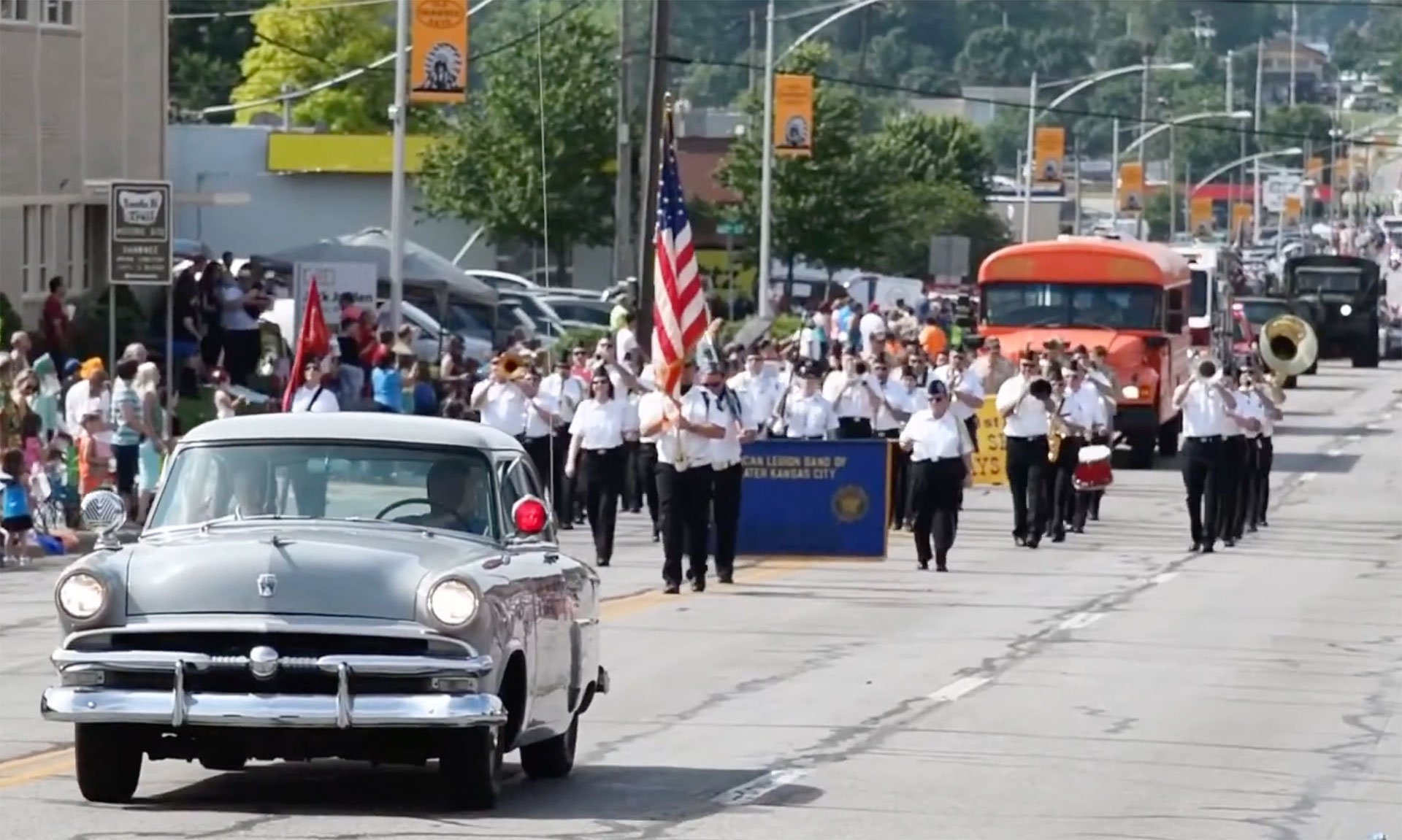 parade march in Shawnee KS