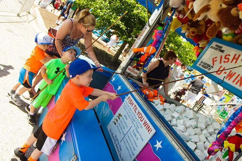 Kids games at Old Shawnee Days