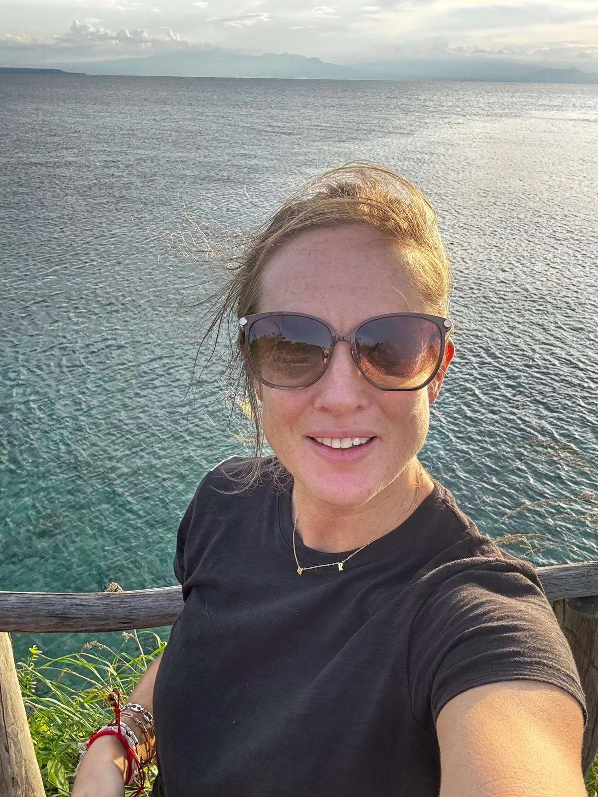 Claire Graham at Amanwana, a luxury tented hotel in Indonesia