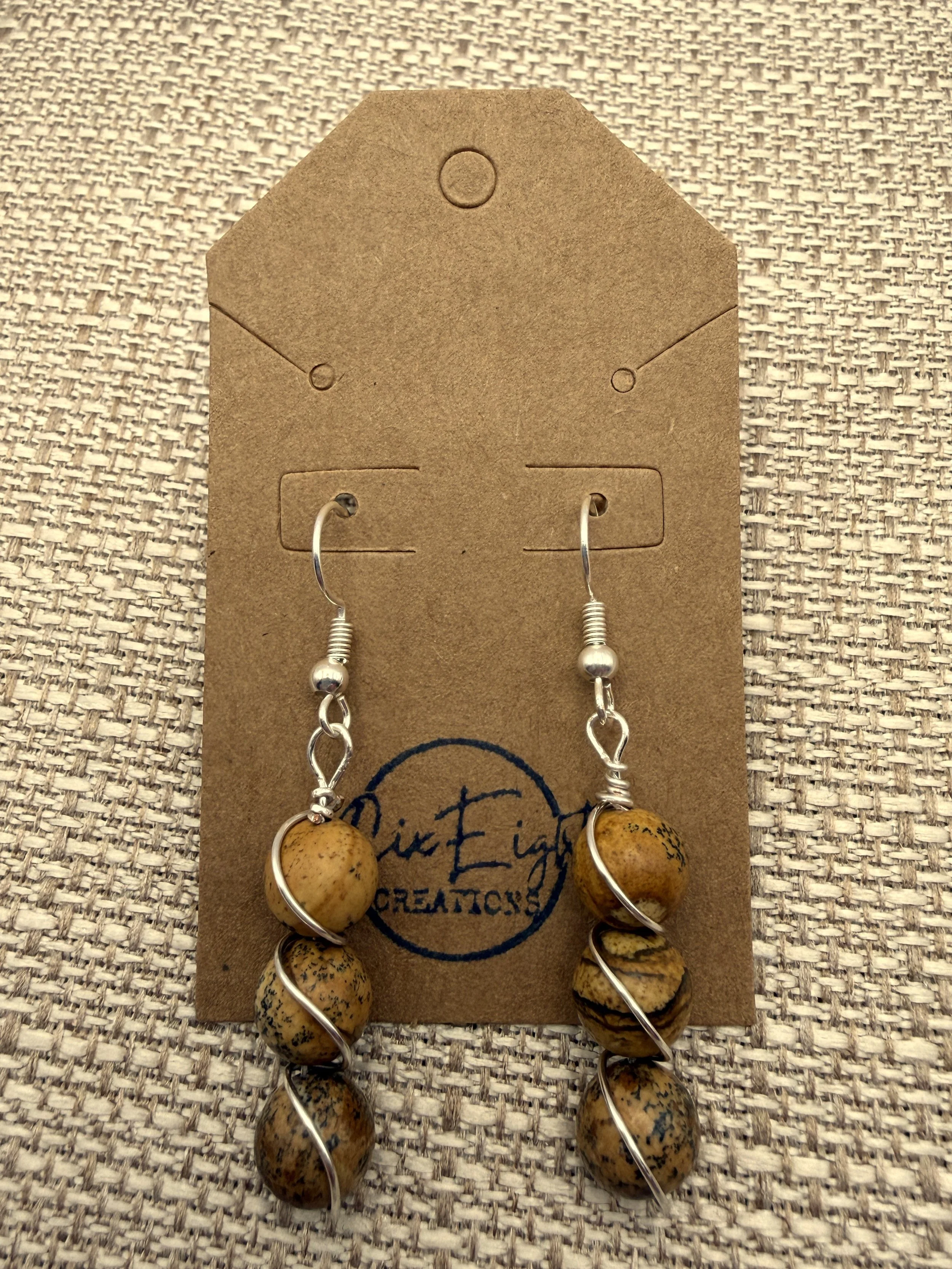 Jasper Trio Wrap Earrings
