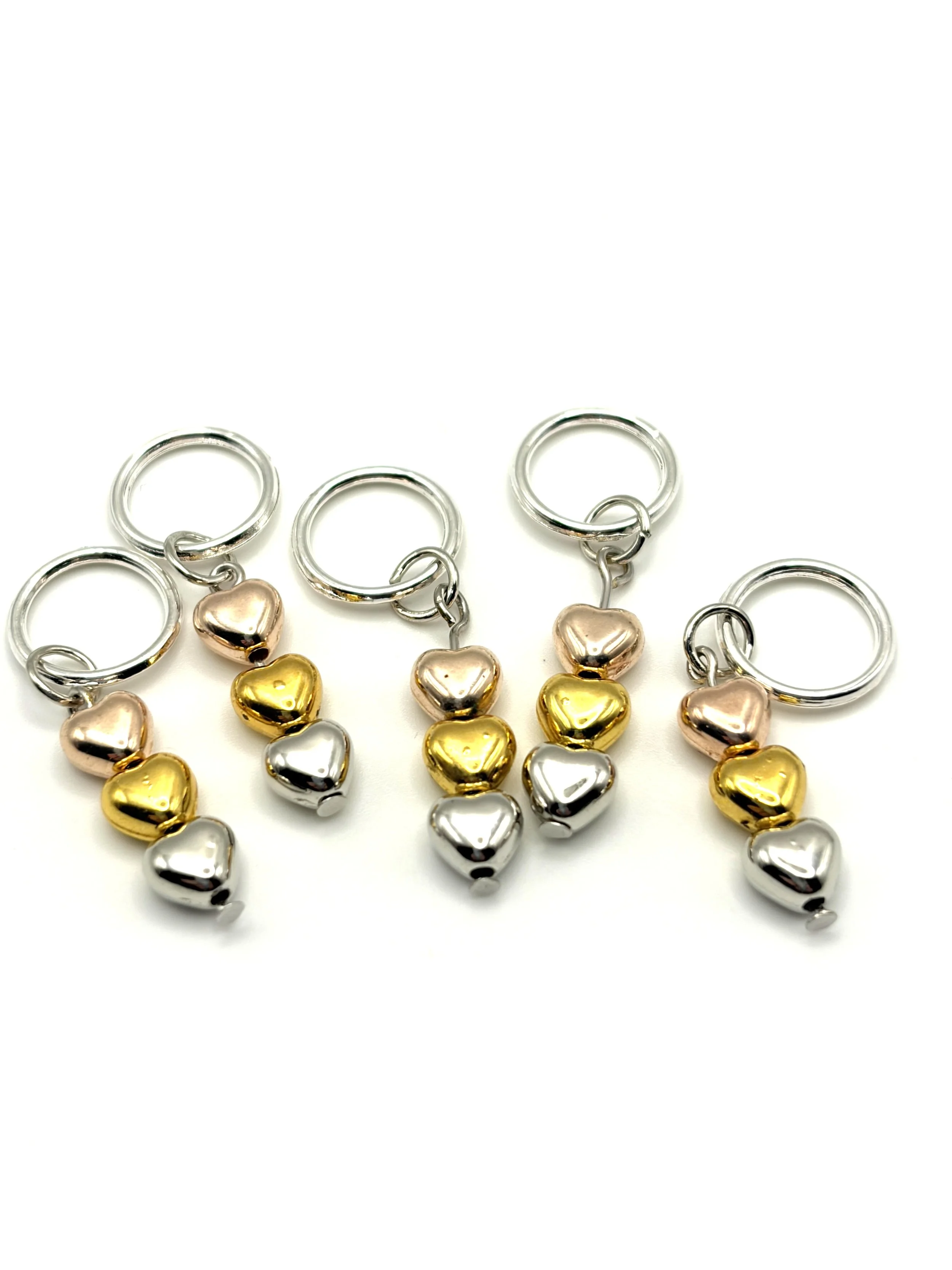 Trio Heart Stitch Marker Set