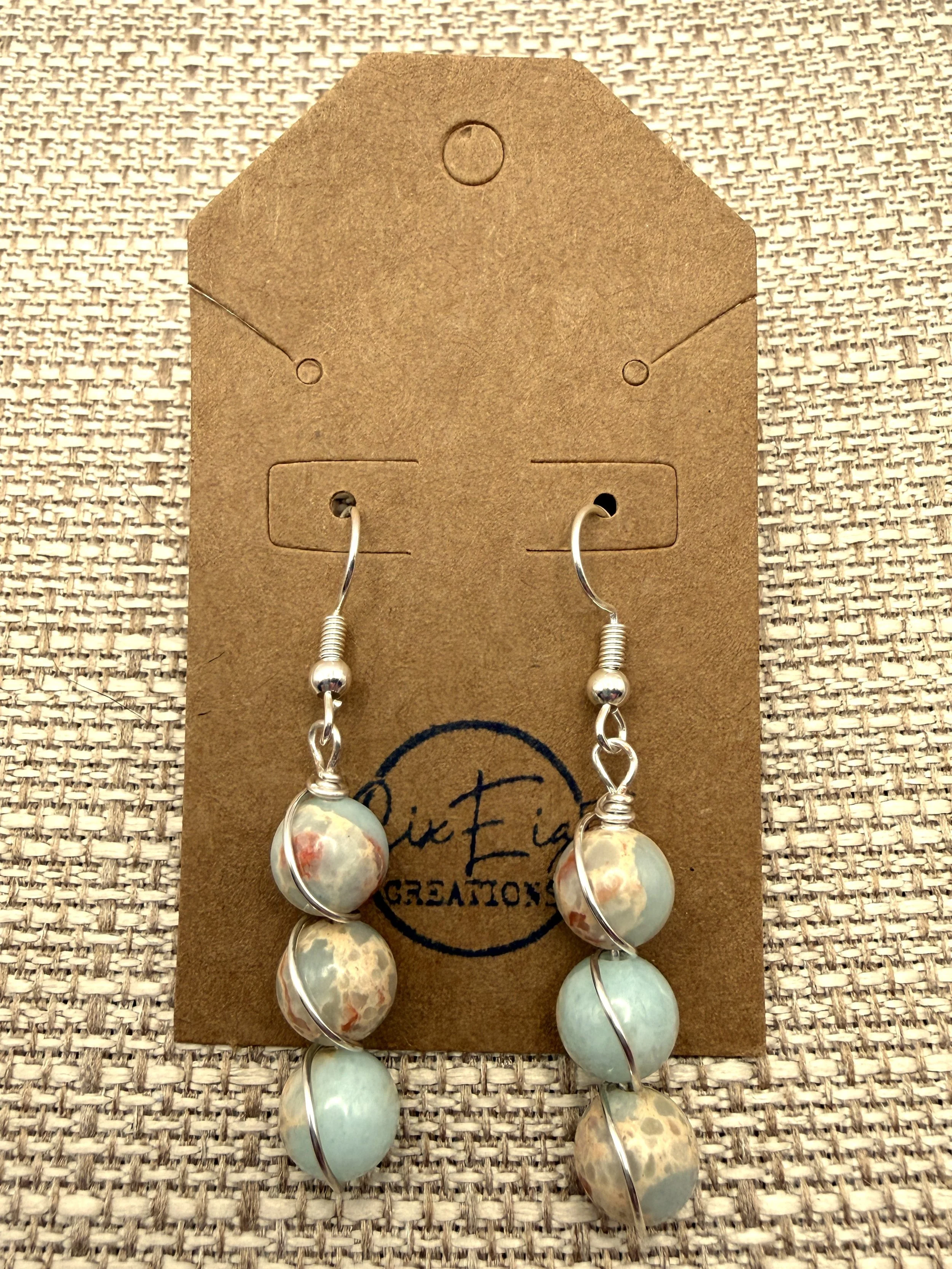 Jasper Trio Wrap Earrings