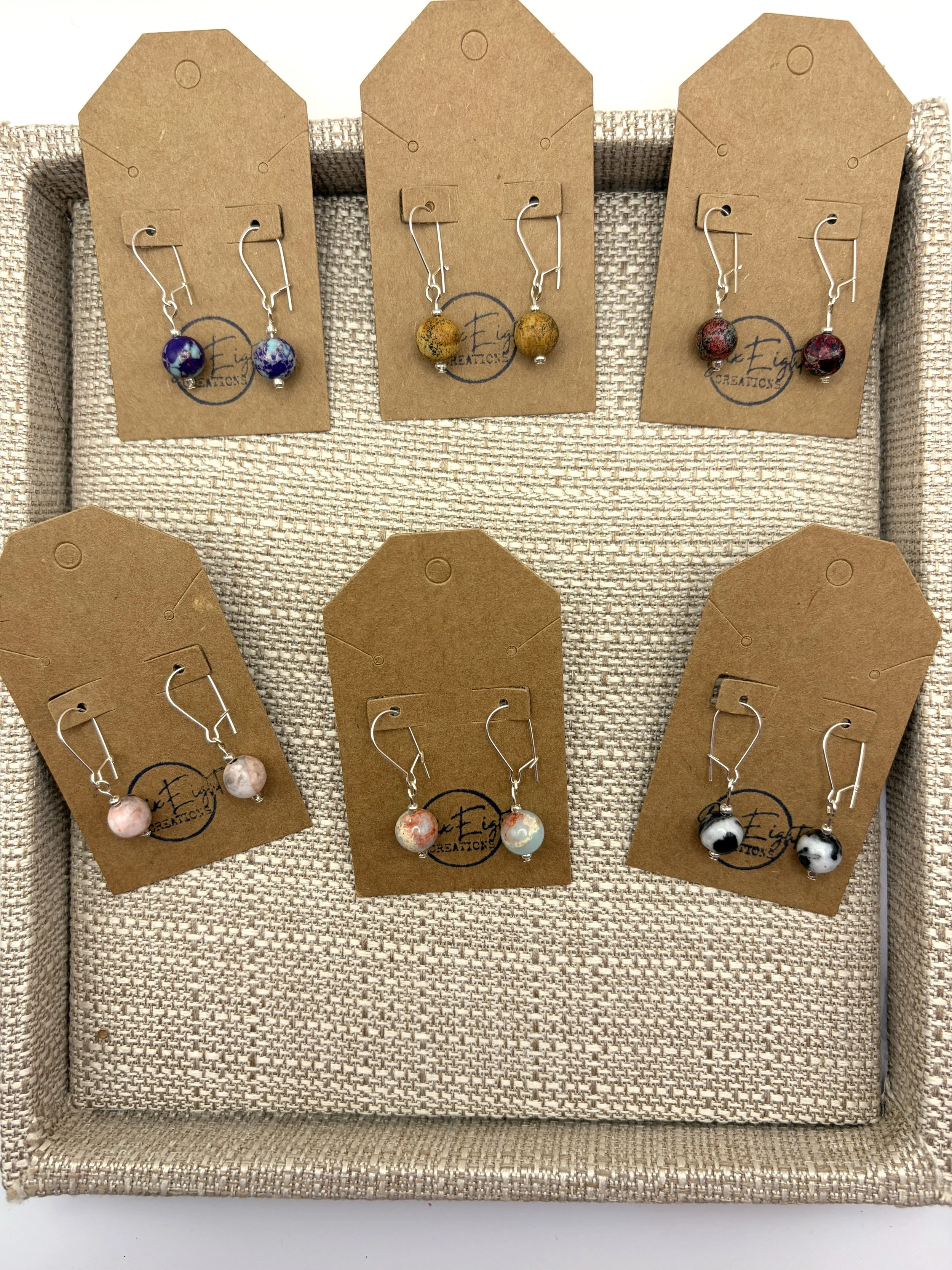 Jasper Single Stone Earrings