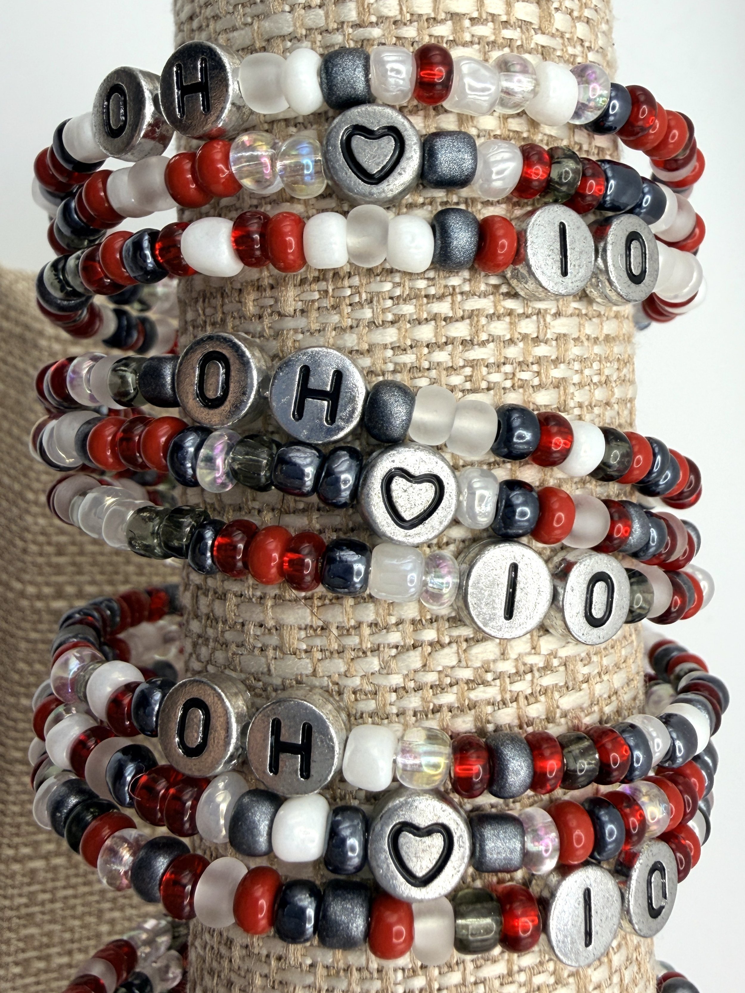 Buckeye Triple Wrap Bracelet