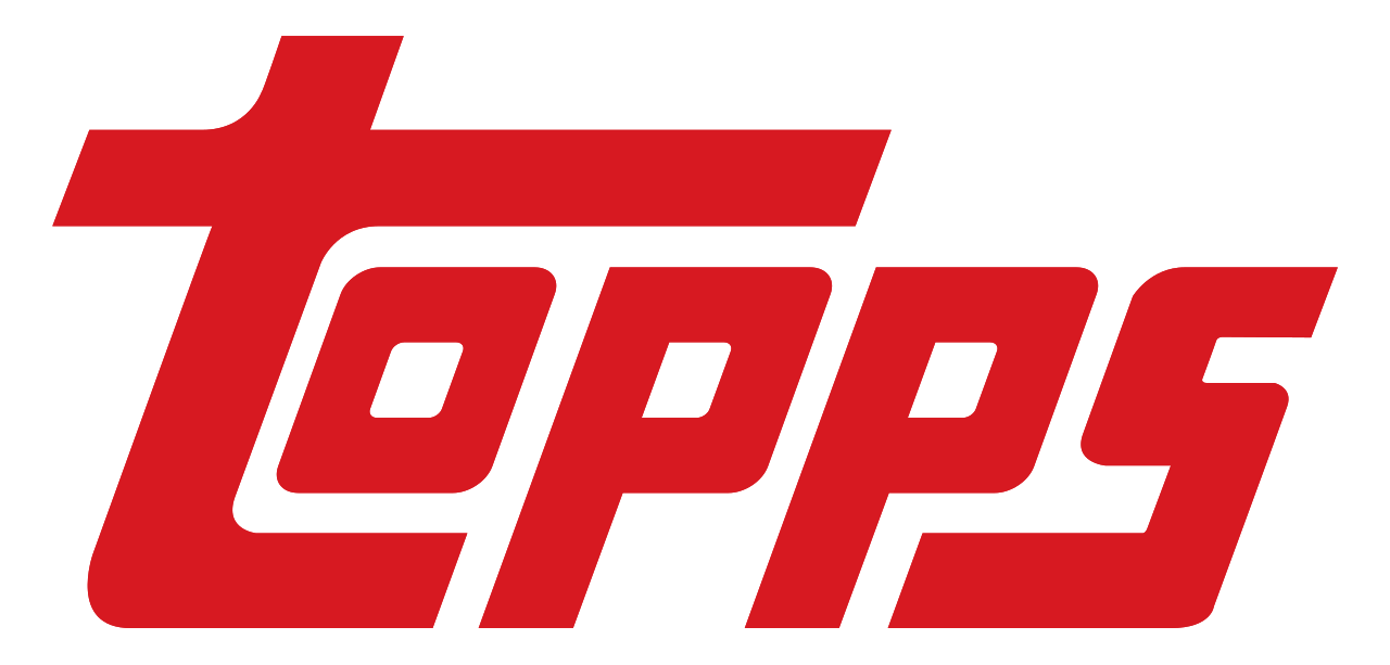 The logo of the Topps company, featuring the word "TOPPS" in bold red letters with a stylized design and a black outline.