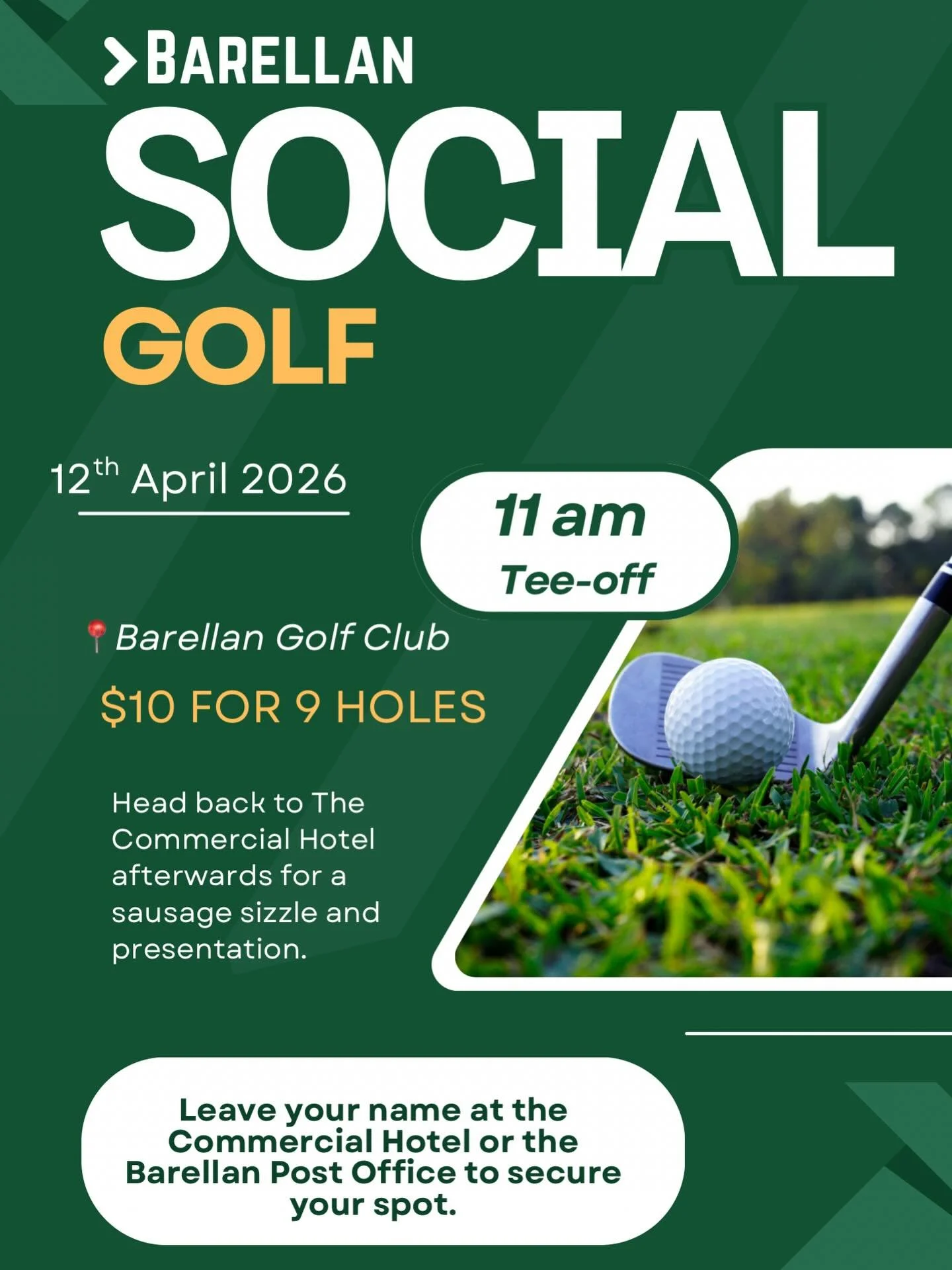 Got plans this Sunday&hellip; now you do ⛳️🏌️&zwj;♂️🏌️&zwj;♀️ 

Get your names in NOW!