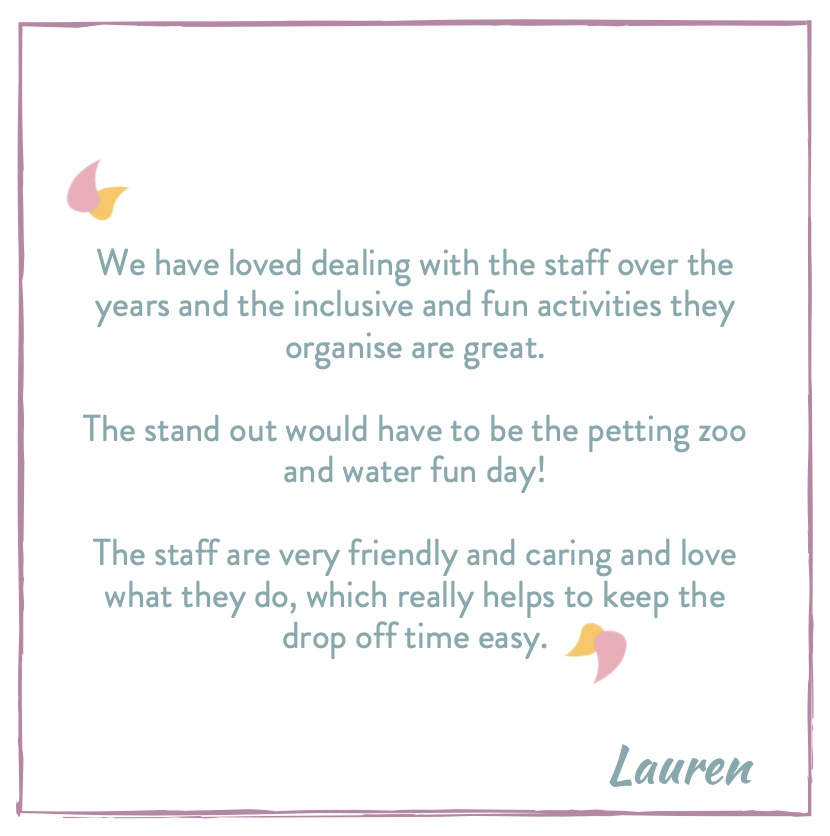 Artemis Childcare Parent Feedback Testimonial
