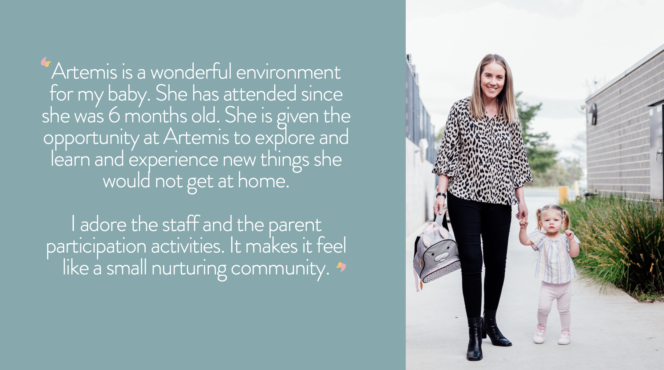 Artemis Early Learning Centre Parent Testimonial.png