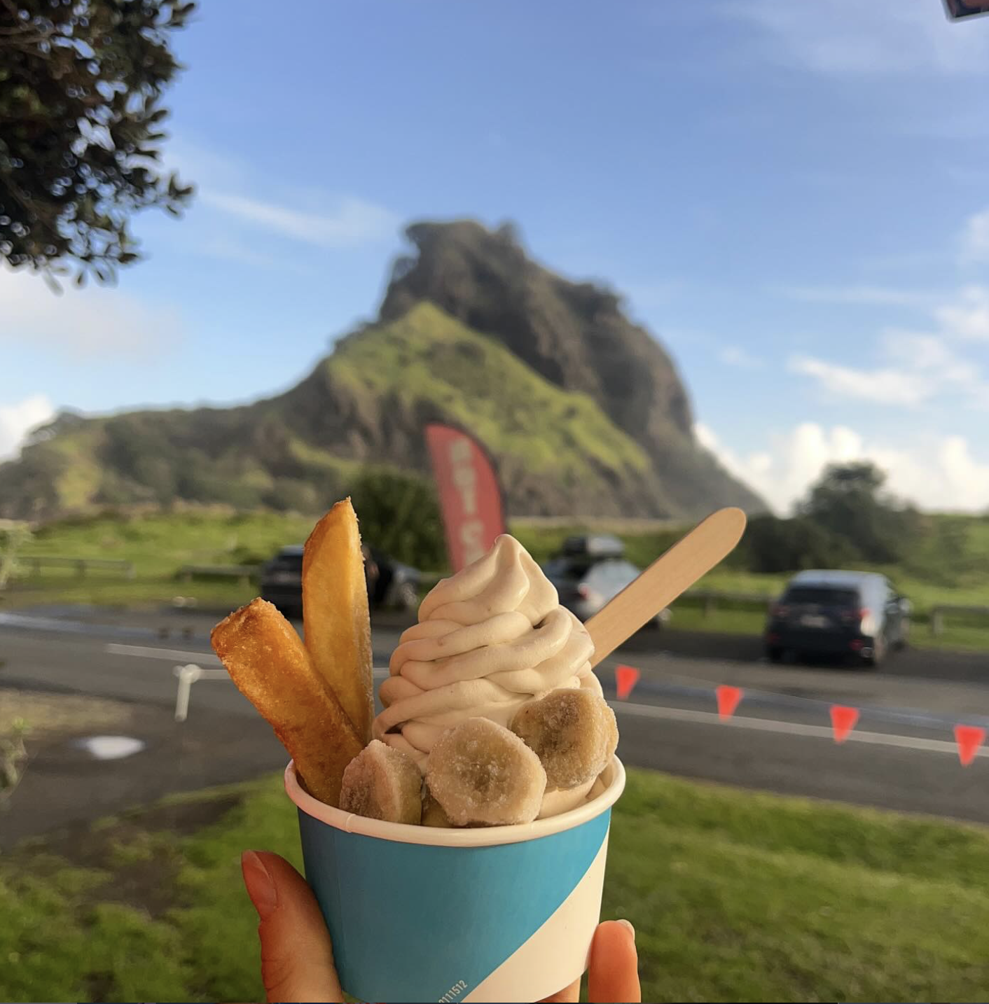 Cones on the Beach.