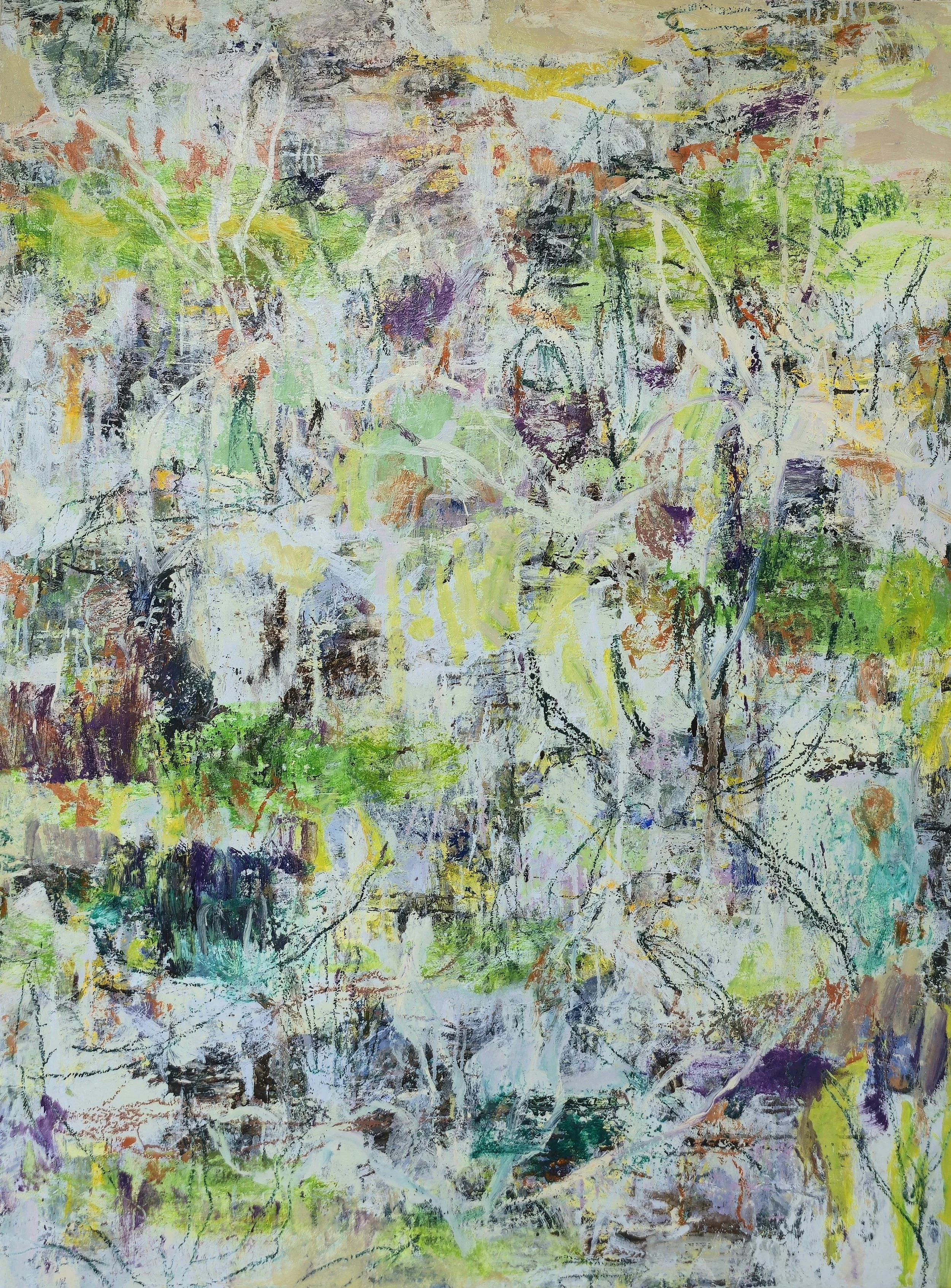 Poésie végétale - 146x114cm - Huile sur toile - 2024