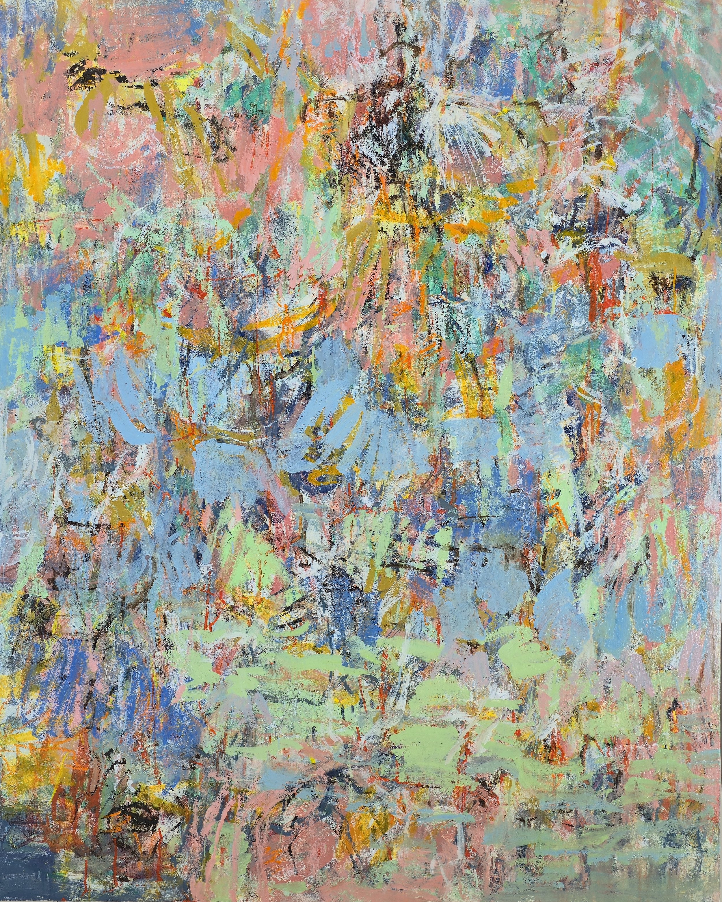 Printemps pastel - 162x130cm - Huile sur toile - 2025