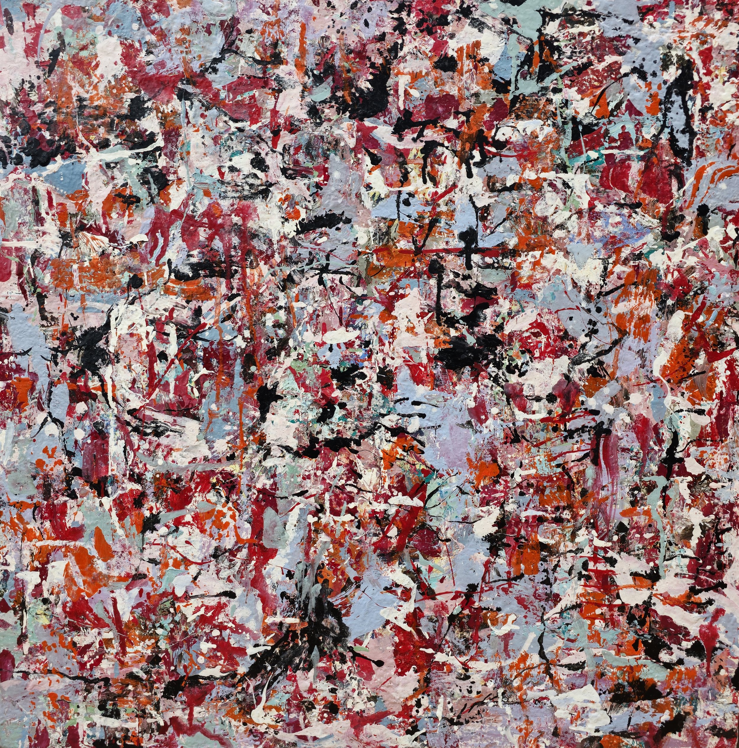 Avril 1 - 80x80cm - Huile sur toile - 2022