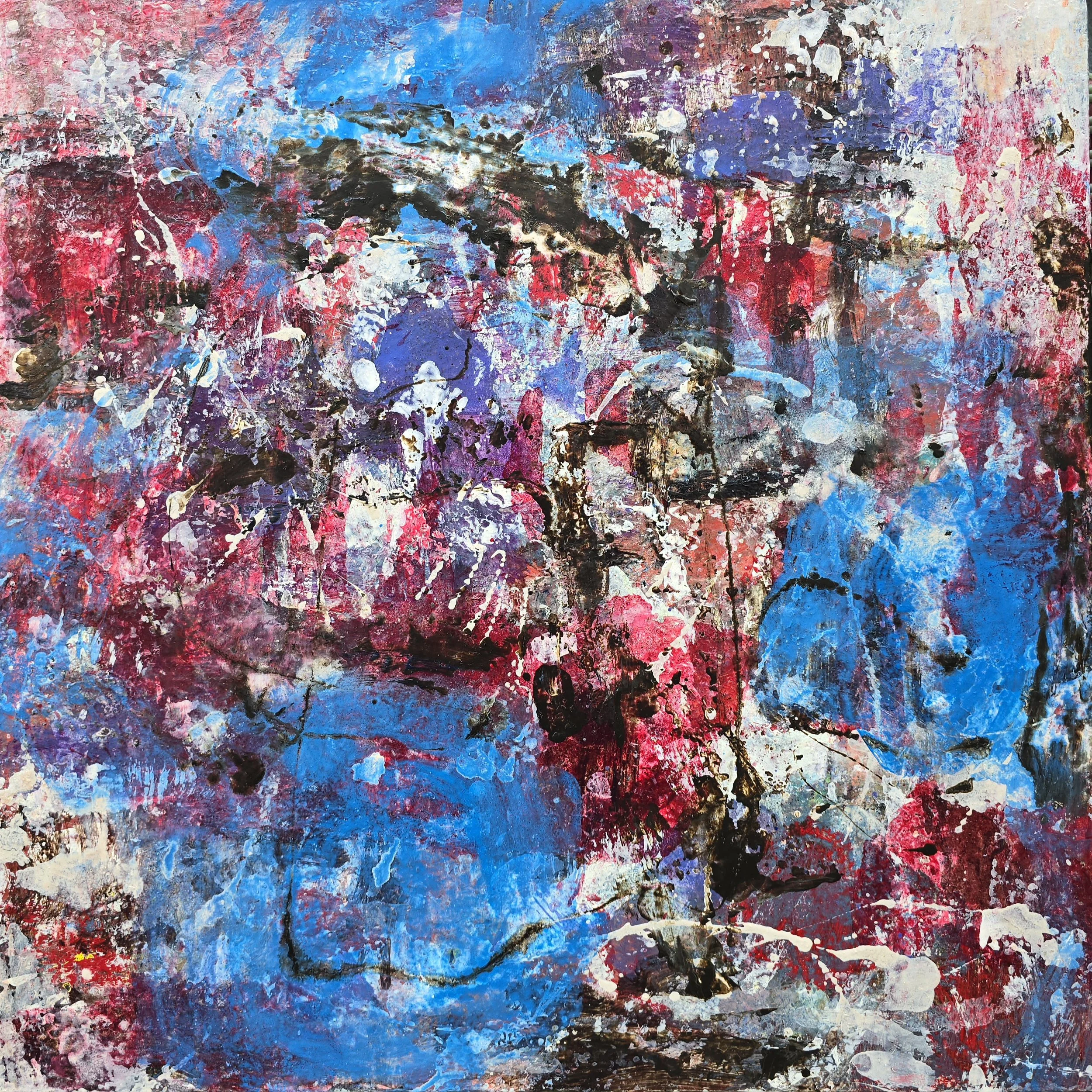 Chanson d'hiver - 50x50cm - Huile sur toile - 2025
