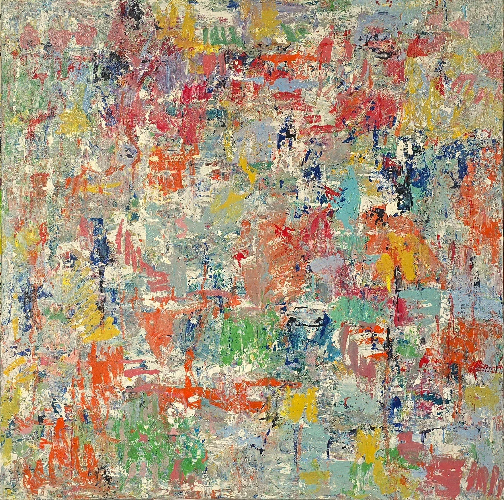 Summer vibrations - 100x100cm - Huile sur toile - 2022