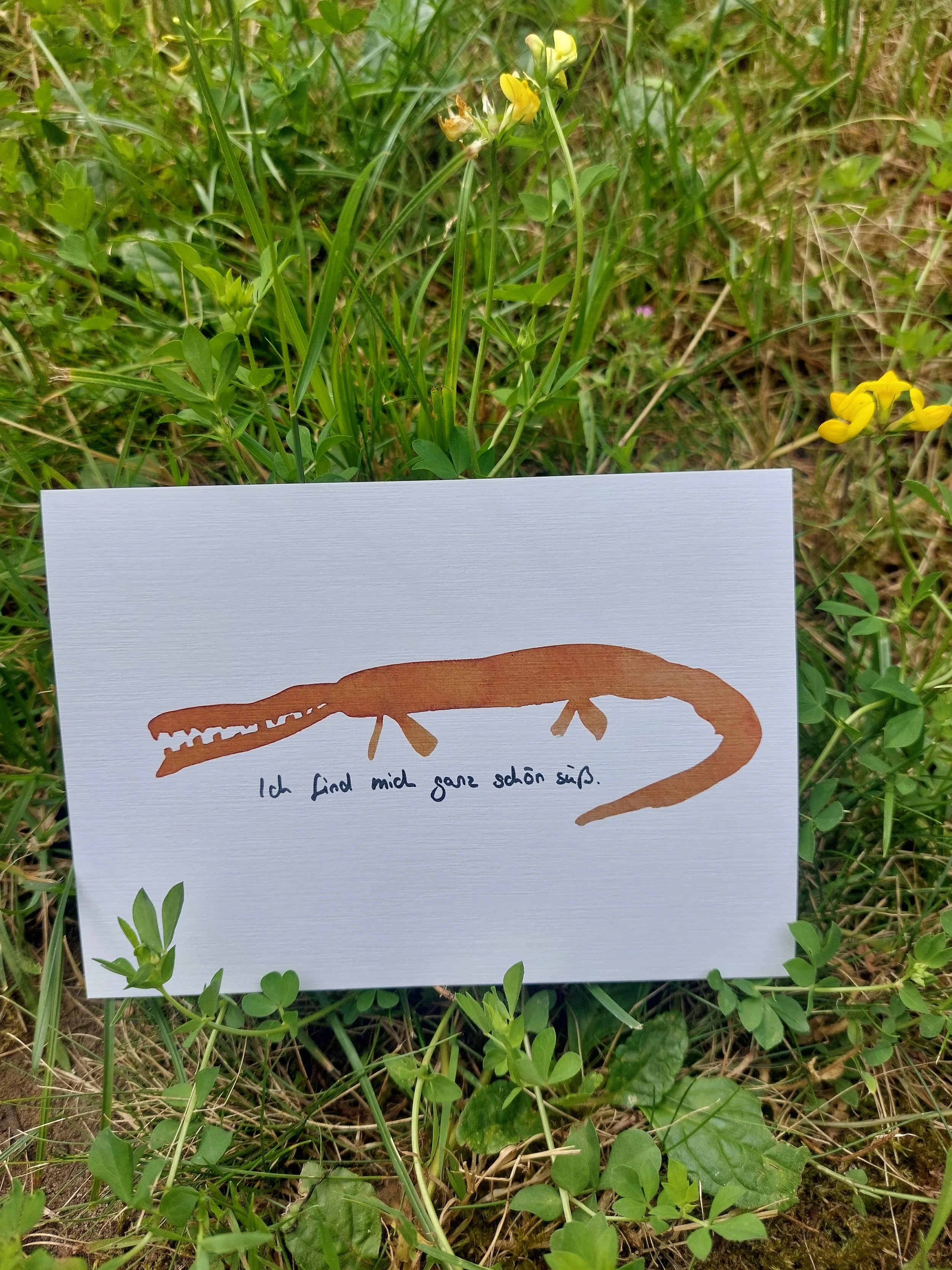 Postkarte "Ich bin mich ganz schön süß"