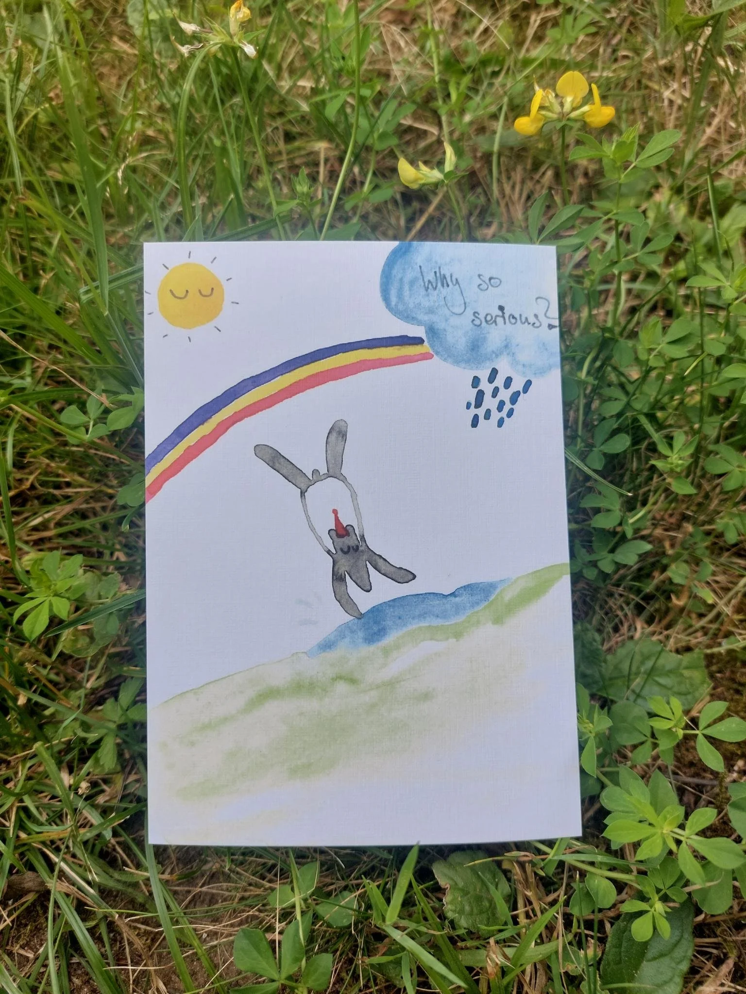 Postkarte "Why so serious?"