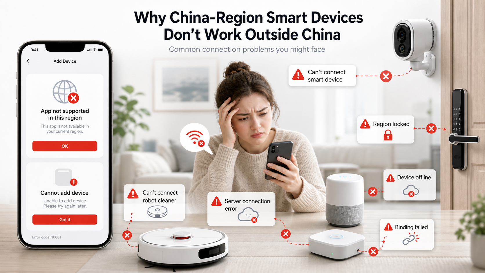 n not supported Singapore
robot vacuum region not supported
smart device cannot connect Singapore
China device app not supported Singapore
robot vacuum app region issue
China version robot vacuum Singapore